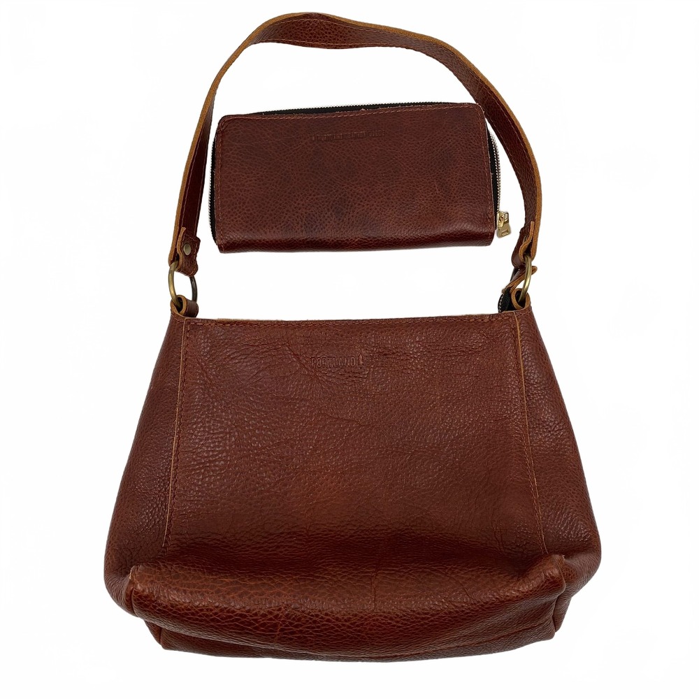 Portland Leather Goods Brown Leather Shoulder Bag | OS Regular, Mexico-Made